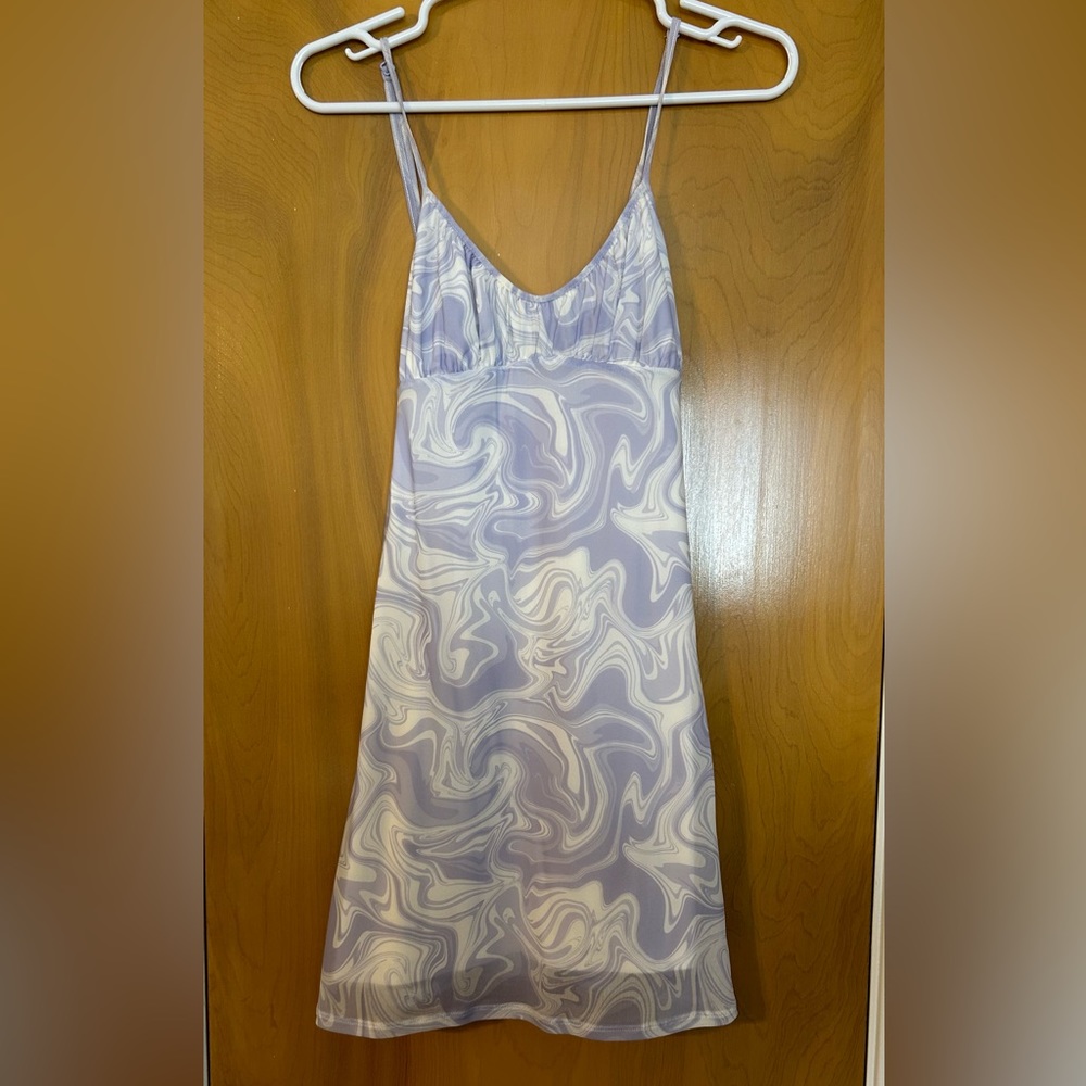 Arizona purple and white swirl pattern dress size XS